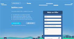 Desktop Screenshot of betino.com