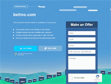 Tablet Screenshot of betino.com